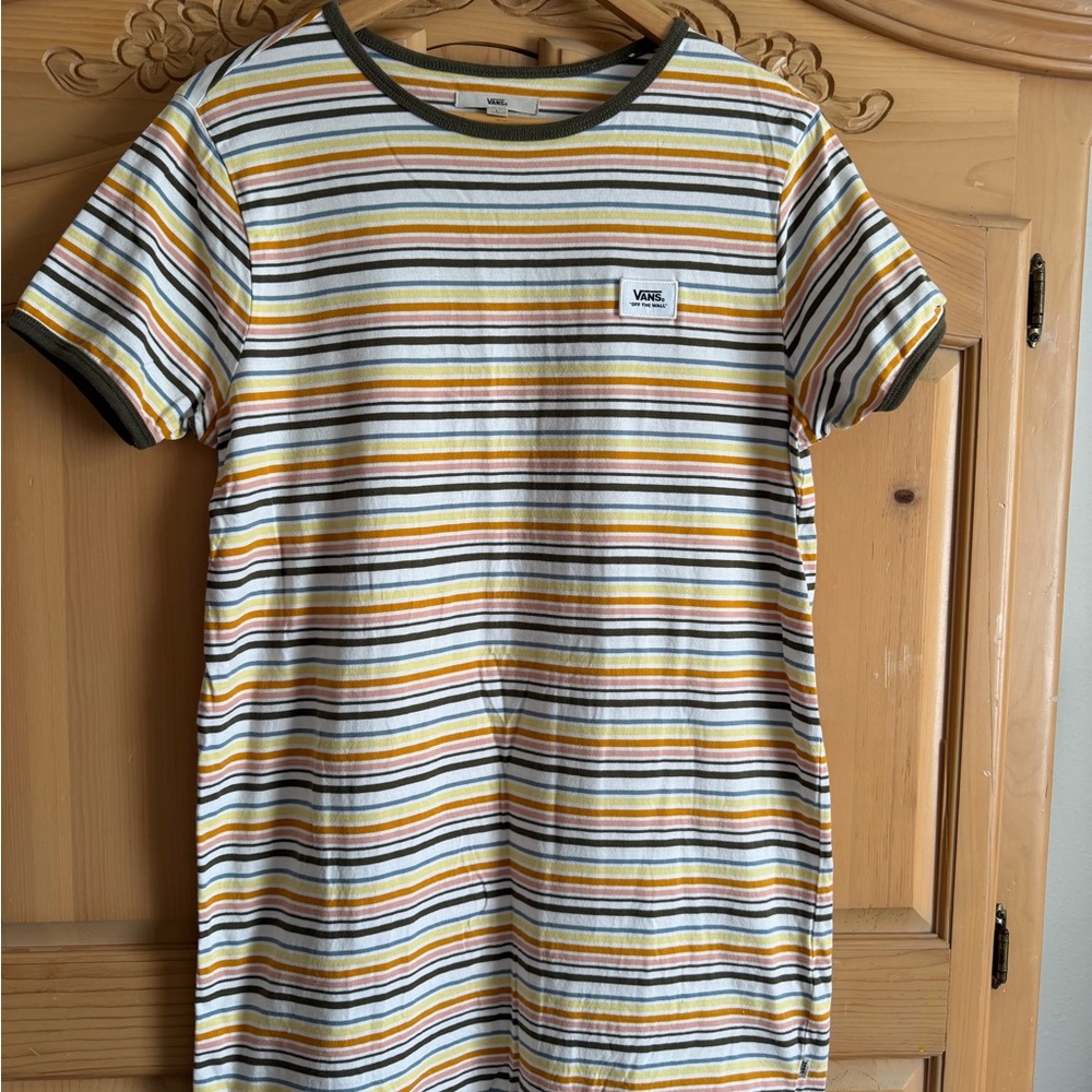 Vans Striped T-Shirt Dress